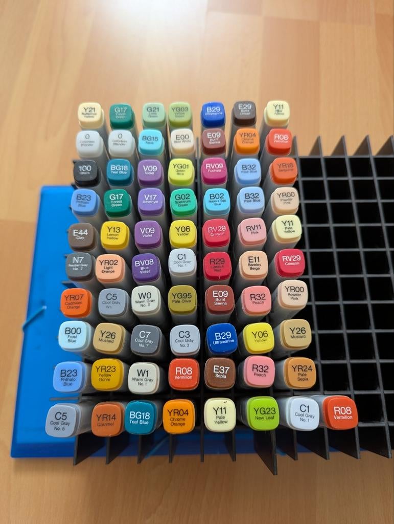 Copic Markers Set - 71 Stuks in Goede Staat, Ophalen of Verzenden, Gebruikt, Potlood of Stift