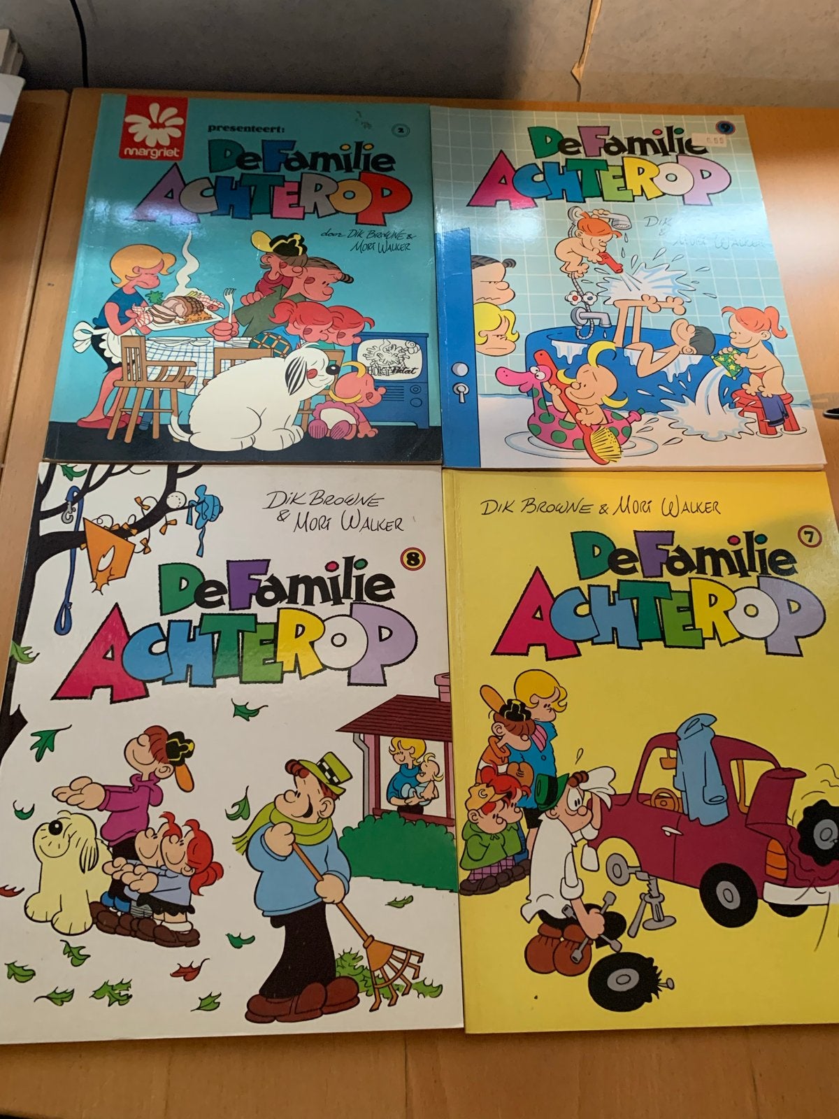De Familie Achterop - Complete serie stripboeken, Boeken, Stripboeken, Complete serie of reeks, Ophalen of Verzenden, Gelezen