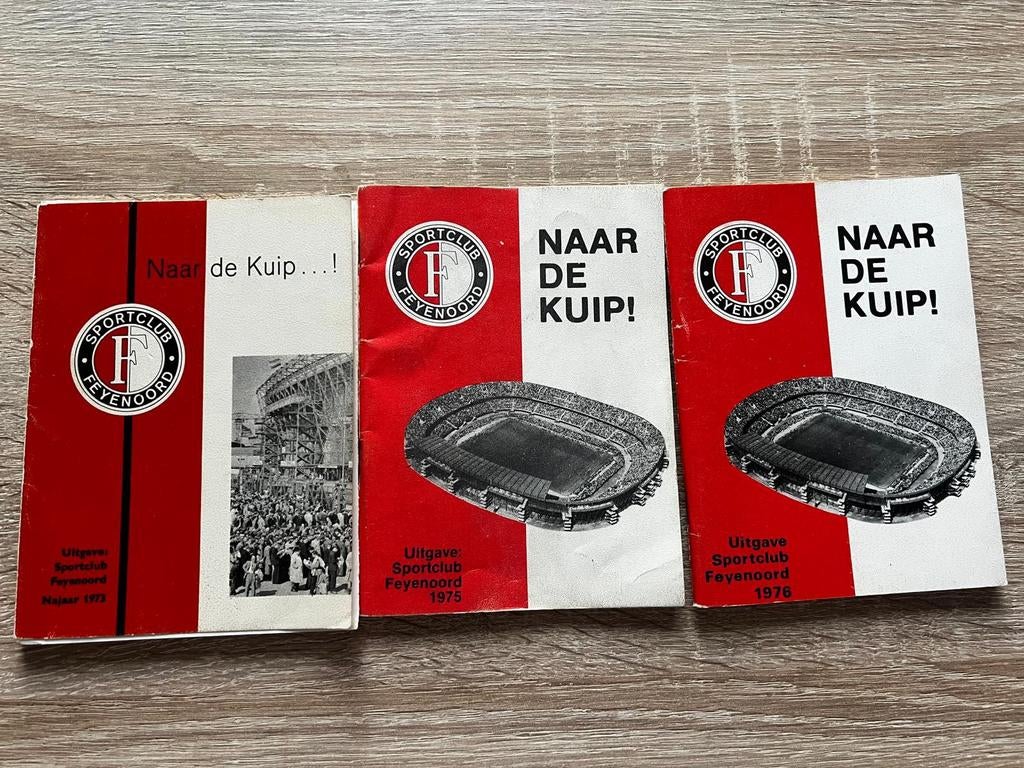 Feyenoord Sportclub Boekjes 1973, 1975, 1976, Ophalen of Verzenden