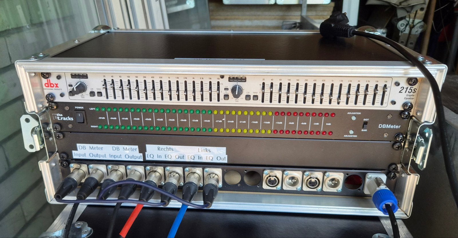 db meter en equalizer in flightcase, Ophalen, Zo goed als nieuw, Equalizer