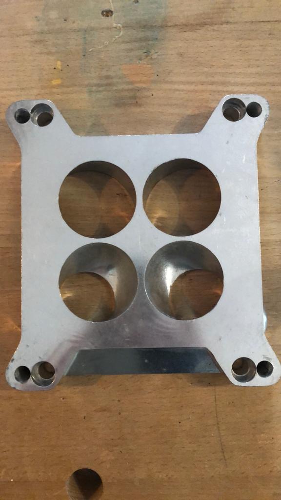 Edelbrock 2696 AdapterSquare-Bore naar QuadraJet Carburateur, Ophalen of Verzenden, Gebruikt, Amerikaanse onderdelen