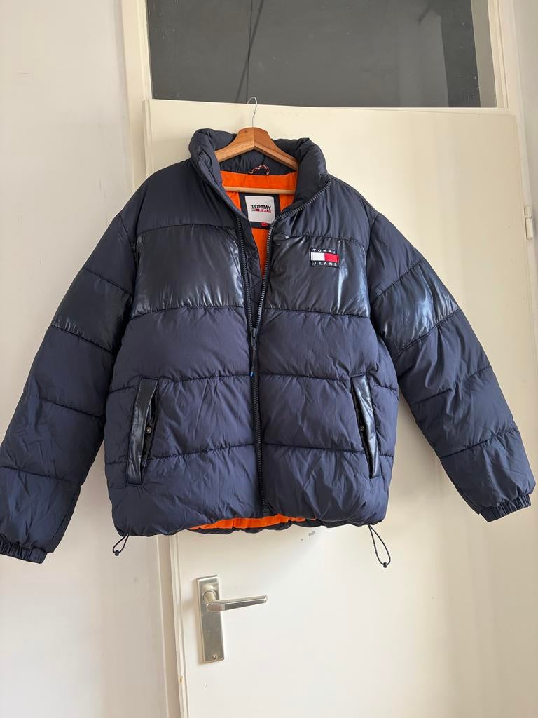 Tommy Jeans Puffer Jacket - Donkerblauw Maat M, Kleding | Heren, Jassen | Winter, Ophalen of Verzenden, Zo goed als nieuw, Maat 48/50 (M)
