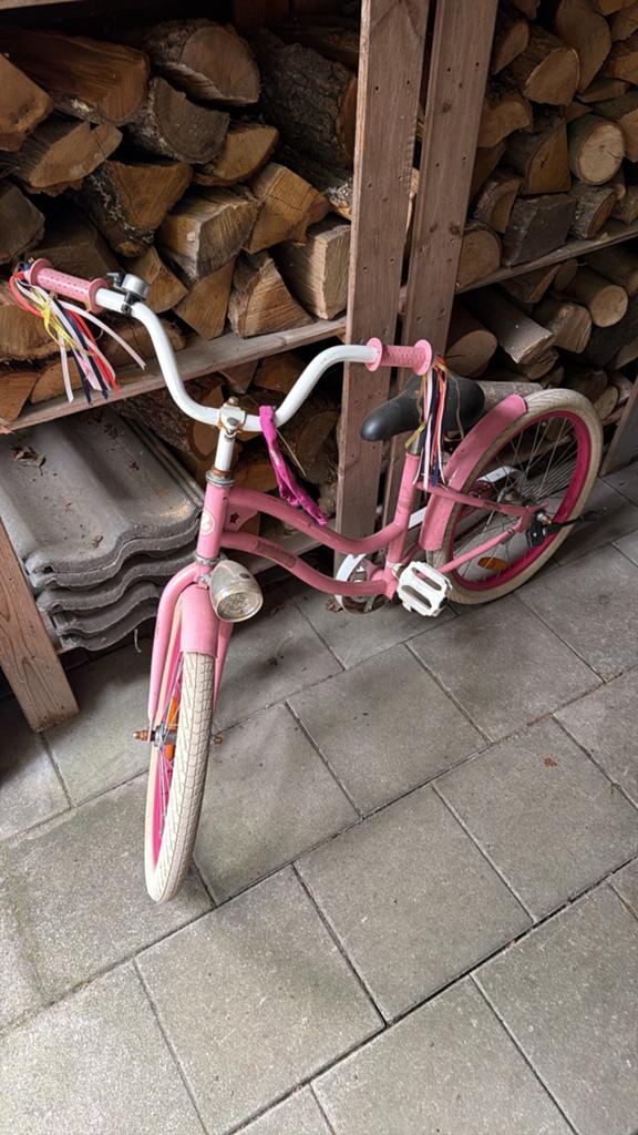 Roze kinderfiets - Gebruikt maar in goede staat, Ophalen, Gebruikt, Terugtraprem, 16 tot 20 inch