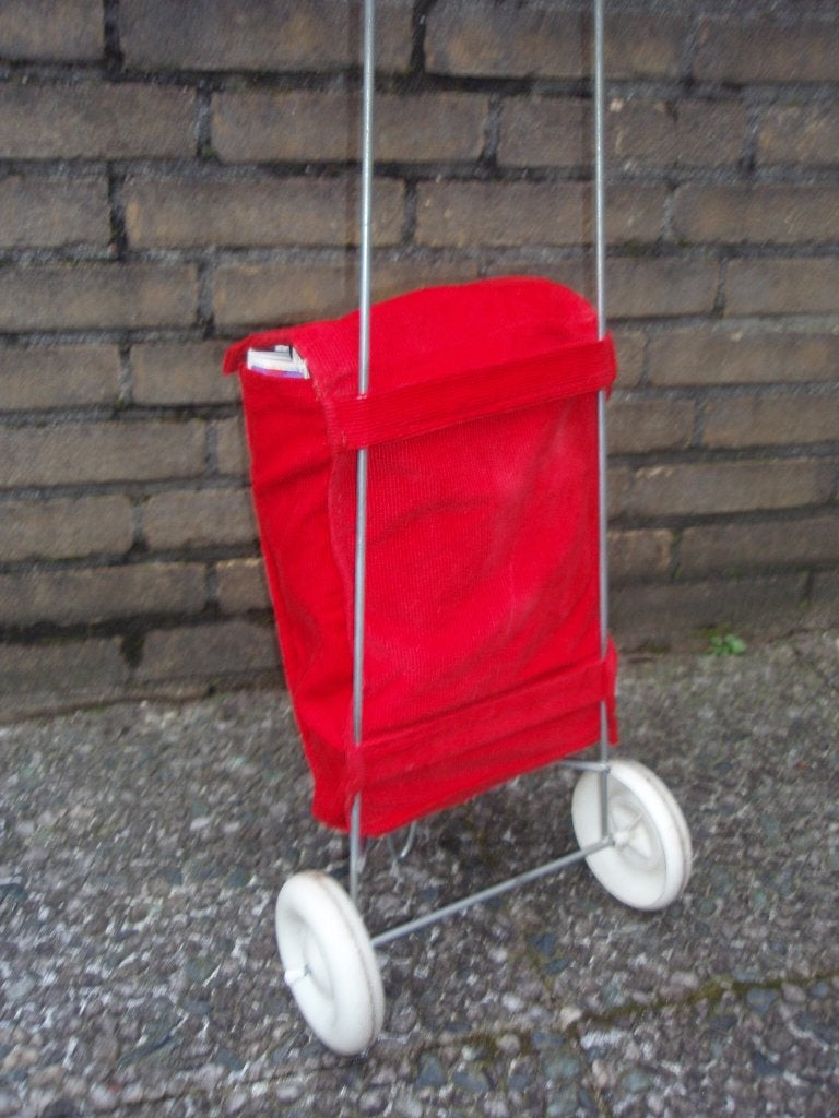 Kunststof (rol)boodschappenwagentje, Kinderen en Baby's, Ophalen, Zo goed als nieuw, Duw- of Trekspeelgoed