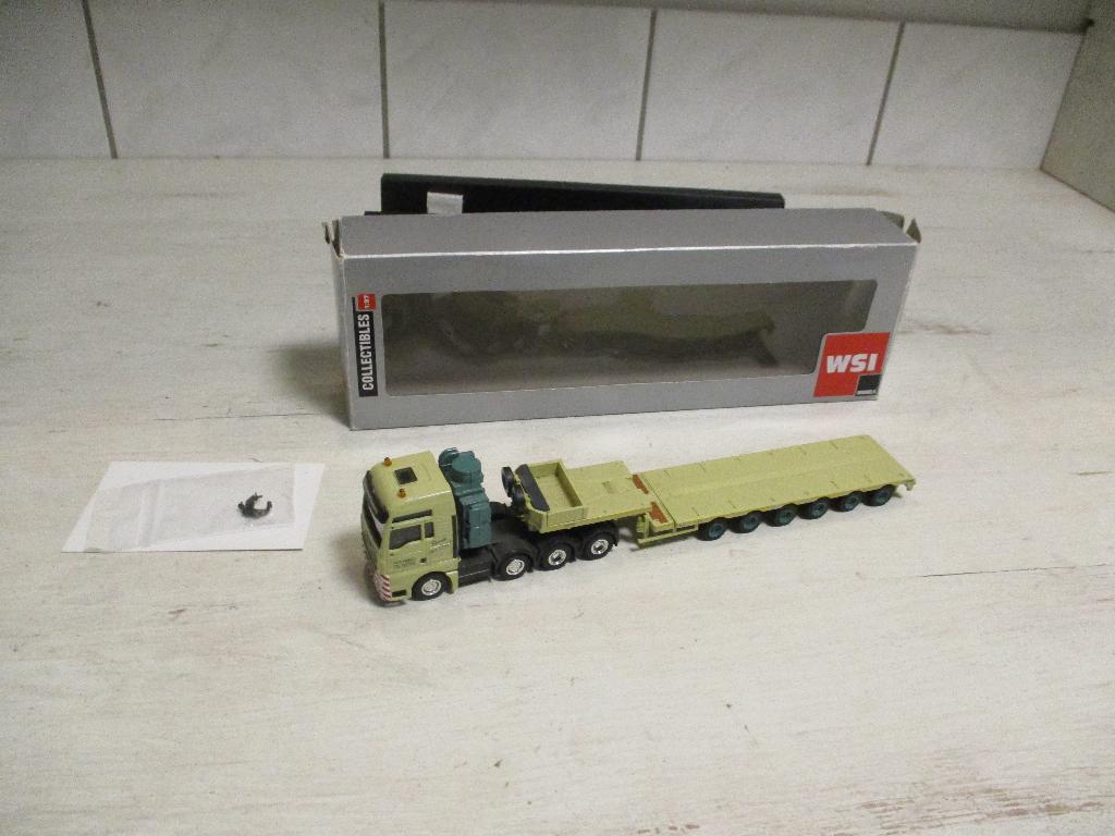 WSI HN Krane M.A.N TGX8x4 met Semi trailer 6 As Schaal 1:87, Hobby en Vrije tijd, Modelauto's | 1:87, Ophalen, Nieuw, Bus of Vrachtwagen