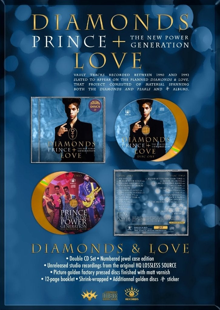 Prince-Diamonds + Love 2CD Last Copies !!!BACK IN STOCK!!!, Cd's en Dvd's, Import, Nieuw in verpakking, Album, Verzenden