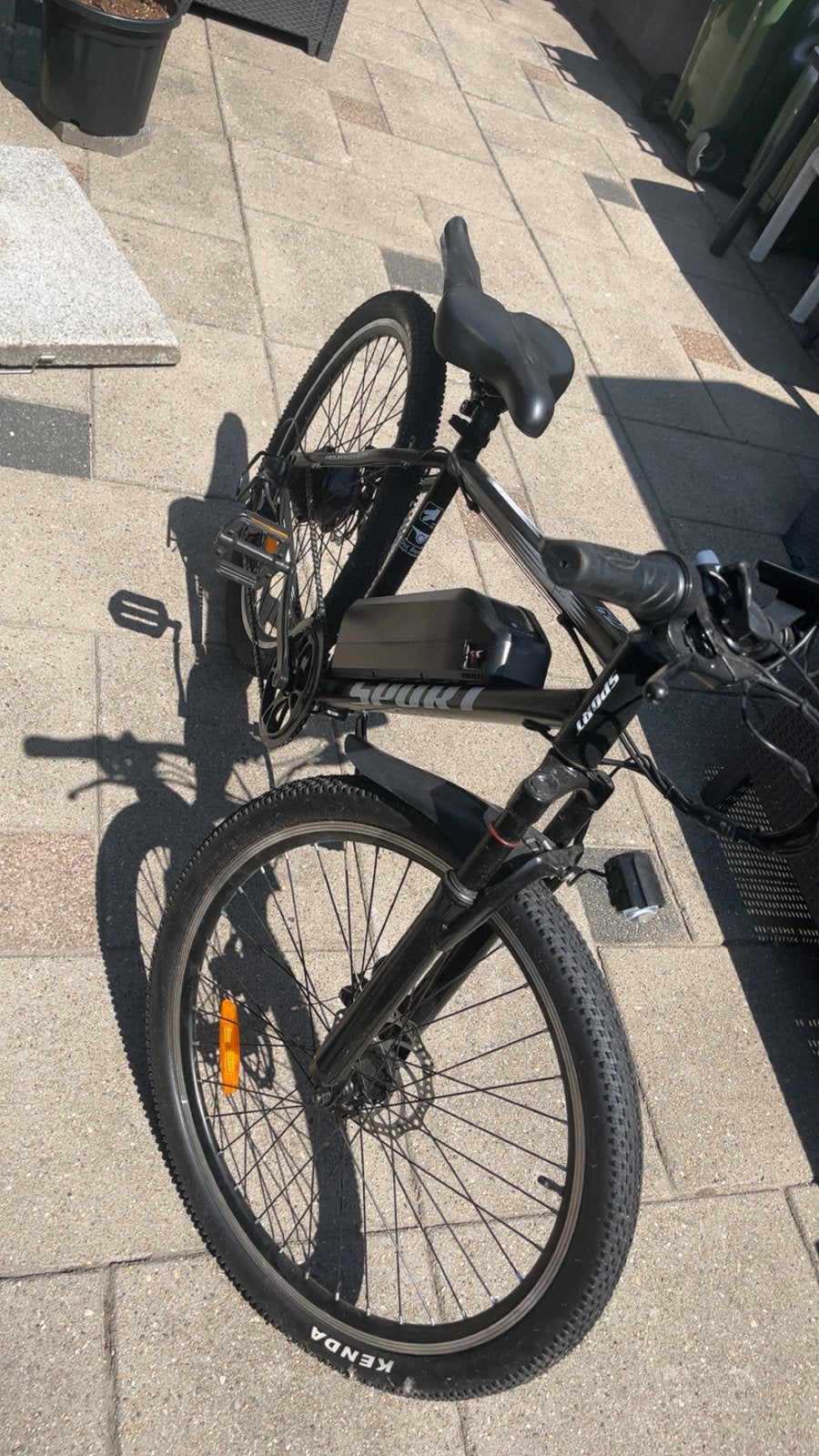Mountainbike met accu, Ophalen, 24 inch of meer, Staal, Velgrem