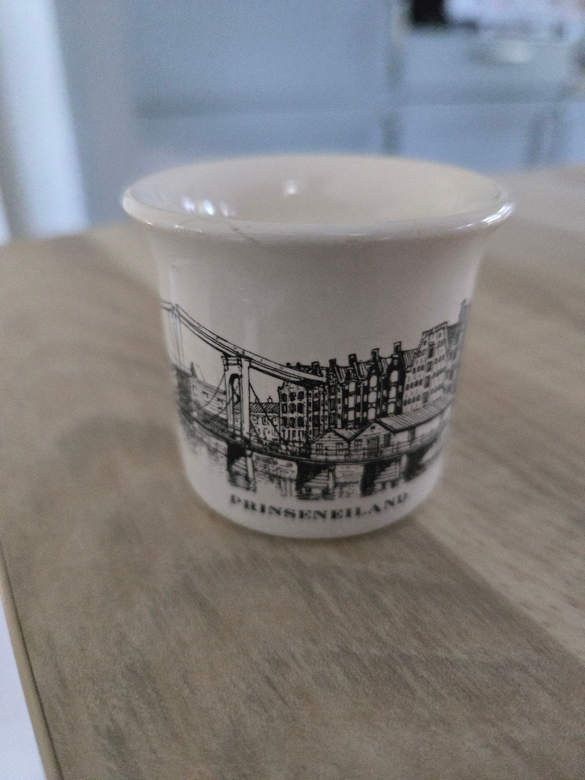 Vintage Villeroy & Boch eierdopje Prinseneiland Amsterdam, Antiek en Kunst, Ophalen of Verzenden