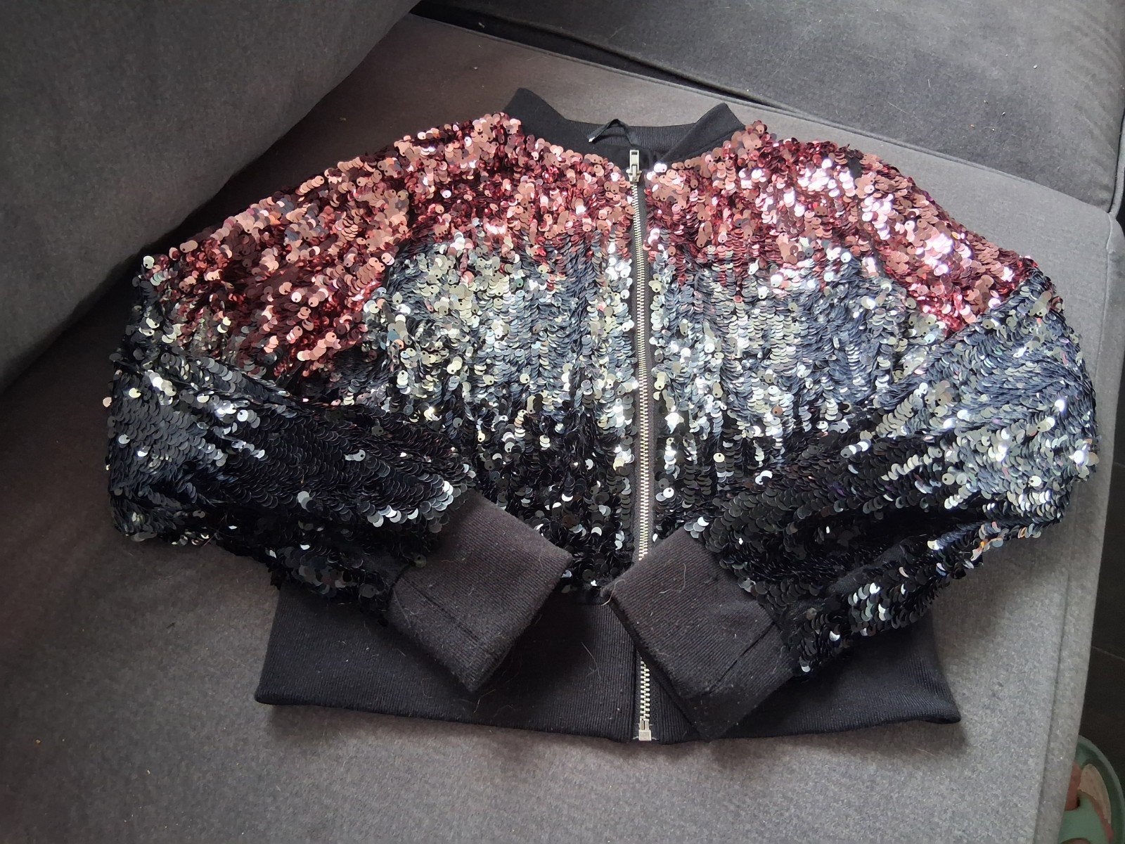 Leuk glitterjasje met pailletten - H&M, Ophalen