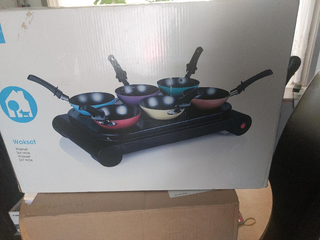 wokset, Ophalen of Verzenden, Gebruikt, 4 t/m 7 personen