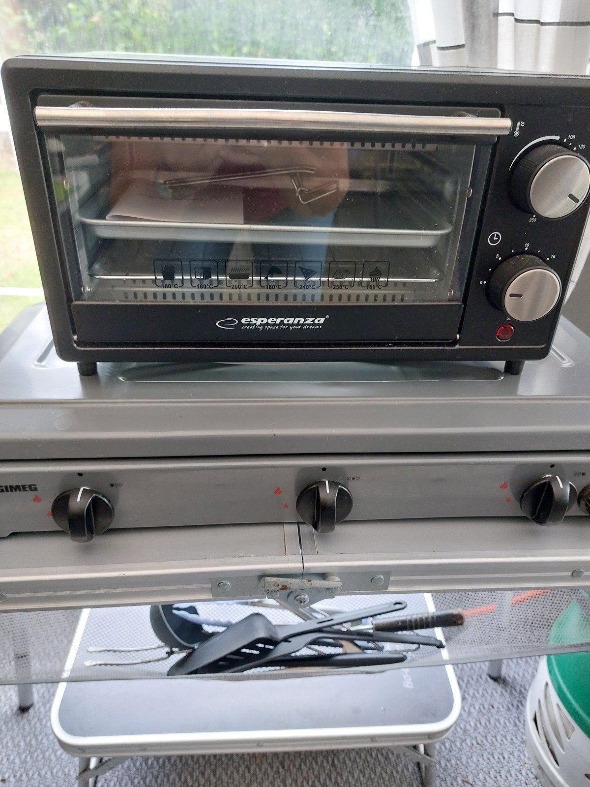 campingoventje, Witgoed en Apparatuur, Ophalen, Zo goed als nieuw, Minder dan 45 cm, Minder dan 45 cm