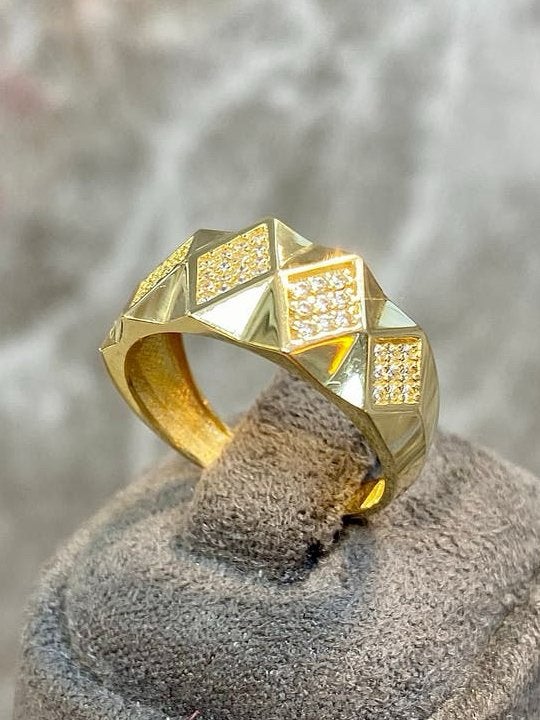 14k Gouden Dames Ring, Nieuw, Ophalen of Verzenden, 17 tot 18, Dame