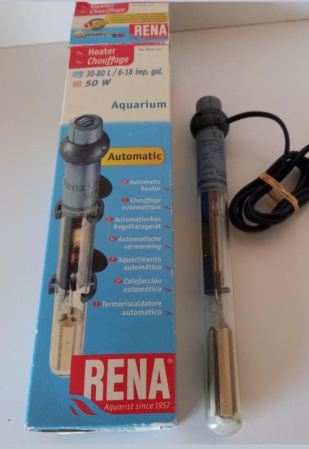 Aquarium verwarming 50 watt, Ophalen of Verzenden, Zo goed als nieuw, Verlichting of Verwarming