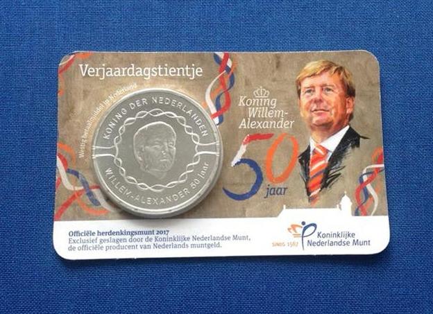 Te koop Coincard verjaardagstientje 10€ willem alexander, Ophalen of Verzenden, Koningin Beatrix, Euro's