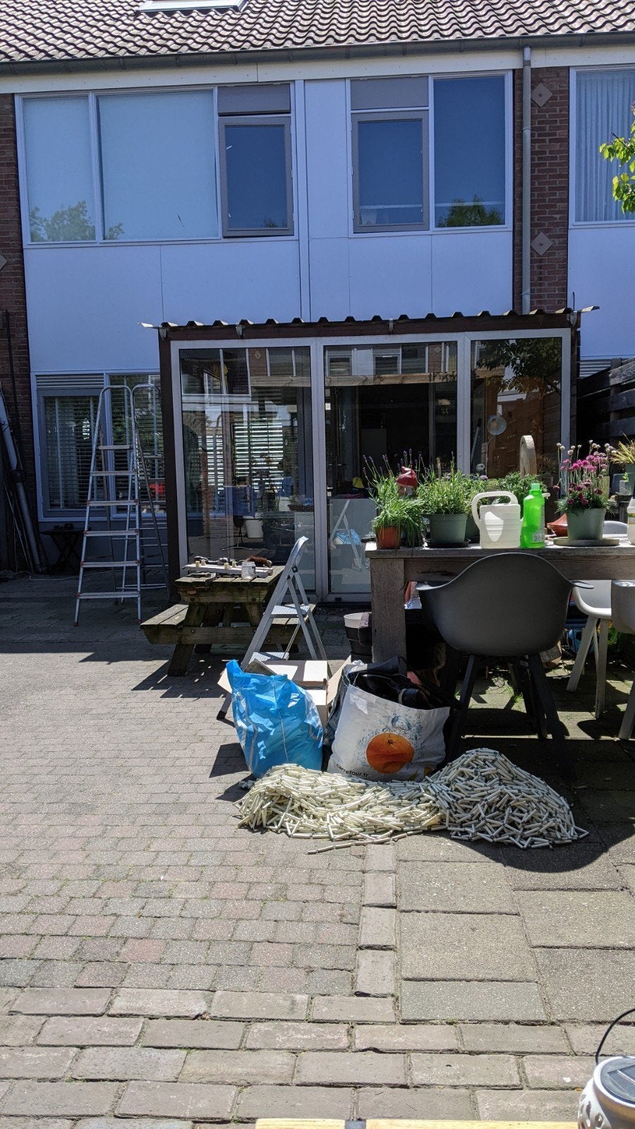 Aluminium panelen serre 300 bij 250, Ophalen