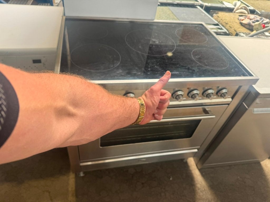Boretti fornuis 90 cm inductie 1 jaar garantie, Witgoed en Apparatuur, Fornuizen, 60 cm of meer, Grill, Ophalen of Verzenden, Zo goed als nieuw