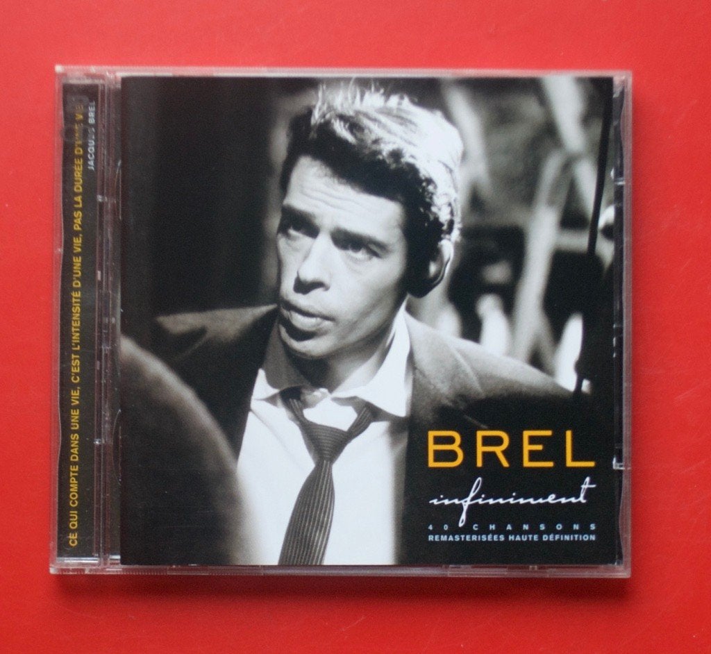 2cd Jacques Brel Infiniment 40 chansons [classic hits] 2003, Ophalen of Verzenden, Gebruikt, Verzamelalbum, Chanson