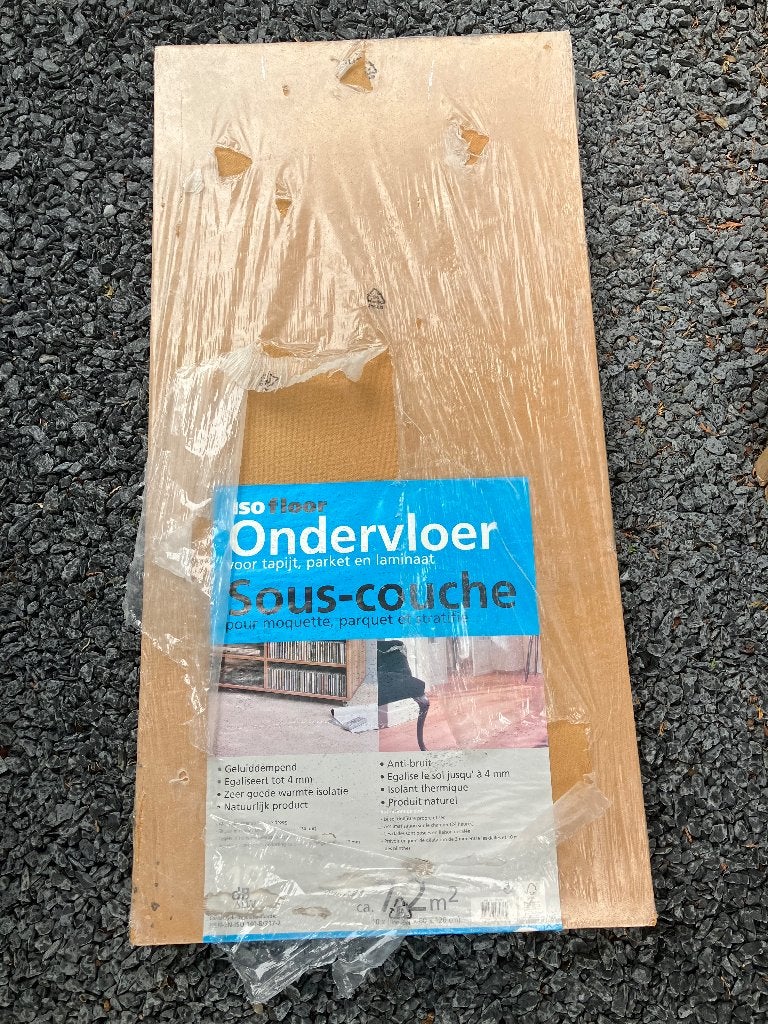 Ondervloer voor parket of laminaat - 7mm - 7.2 m2 - Isofloor, Ophalen, Overige materialen, 30 cm of meer, 50 tot 150 cm