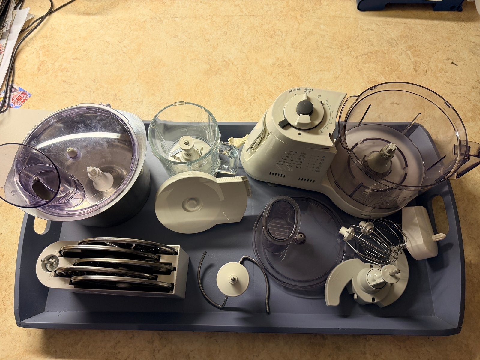 Braun keukenmachine type 3210 in delen, 4 liter of meer, Ophalen, Niet werkend, 3 snelheden of meer