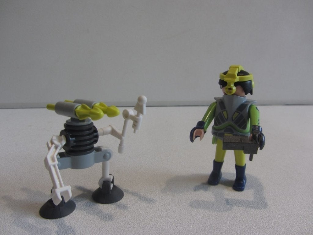 Playmobil Ruimte agent met robot – 9416 space, Ophalen of Verzenden, Gebruikt, Losse onderdelen