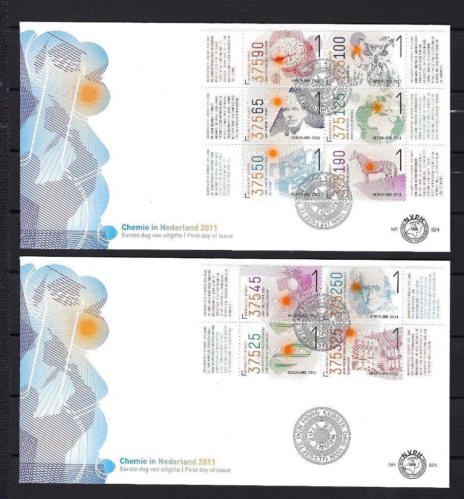 FDC NVPH E624 (2x) onbeschreven, Ophalen of Verzenden, Onbeschreven, Nederland