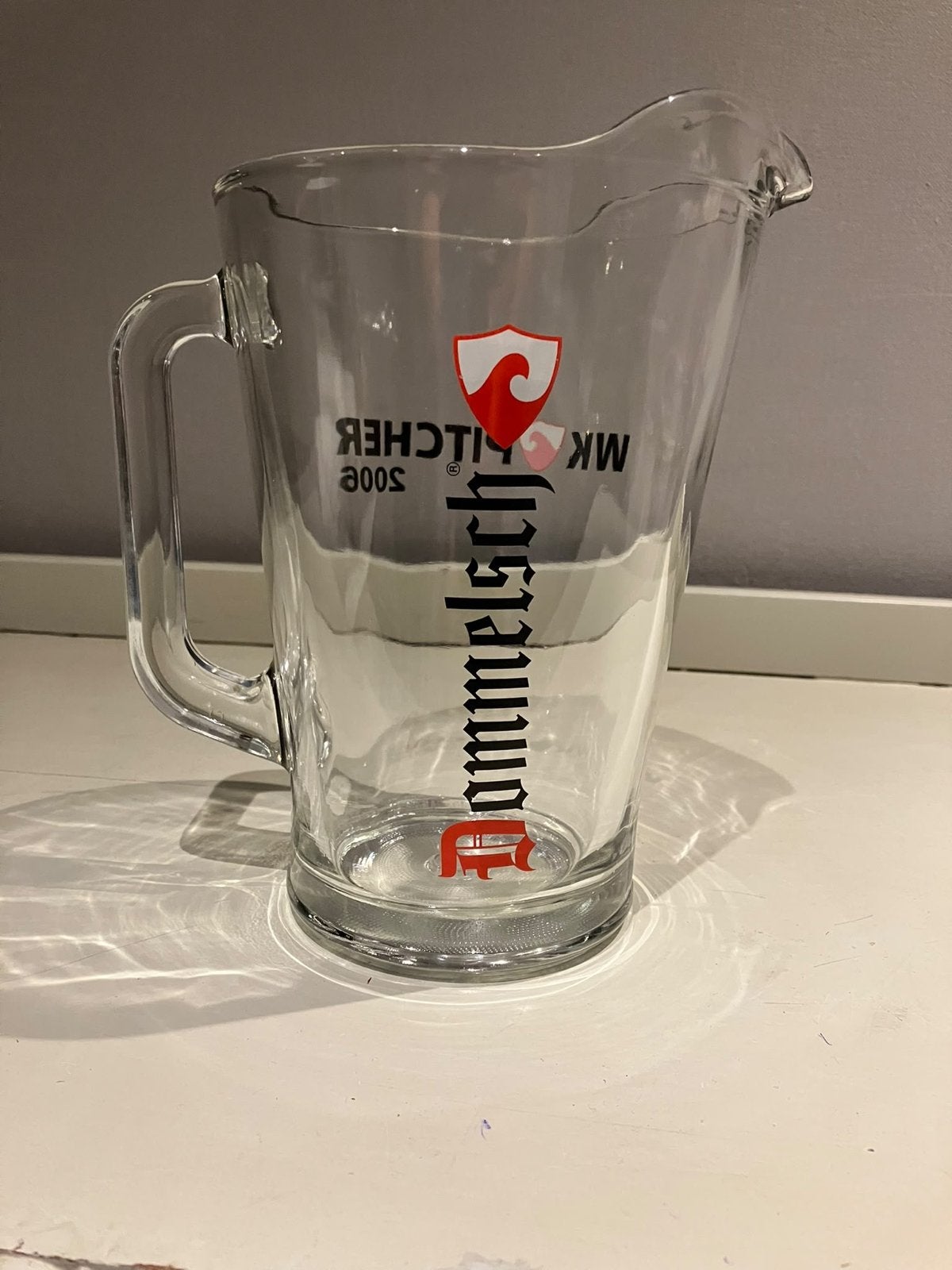 Dommelsch bierkan / pitcher - WK 2006 editie, Ophalen of Verzenden, Gebruikt