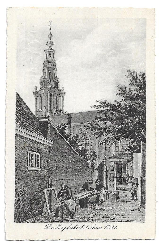 AK Amsterdam - De Zuijderkerk (Anno 1820), Verzenden, 1940 tot 1960, Ongelopen, Noord-Holland