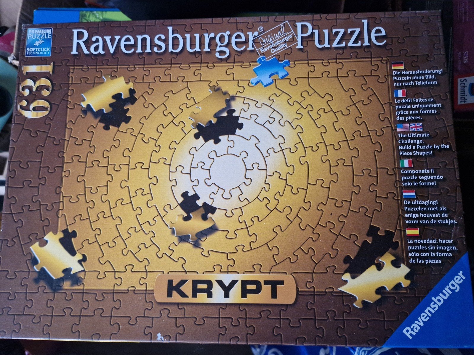 Ravensburger Krypt Puzzel 631 Stukjes, Ophalen of Verzenden, 500 t/m 1500 stukjes, Zo goed als nieuw, Legpuzzel