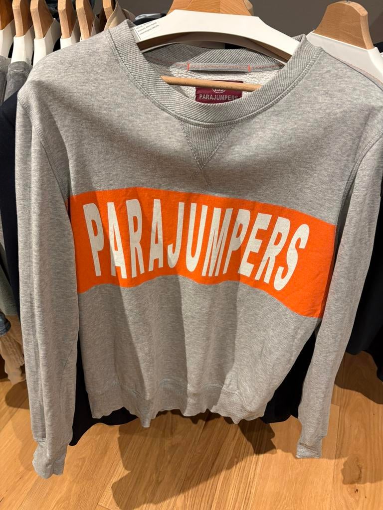 Sweater Parajumper L lichtgrijs KOOPJE, Ophalen of Verzenden, Zo goed als nieuw, Maat 52/54 (L), Grijs