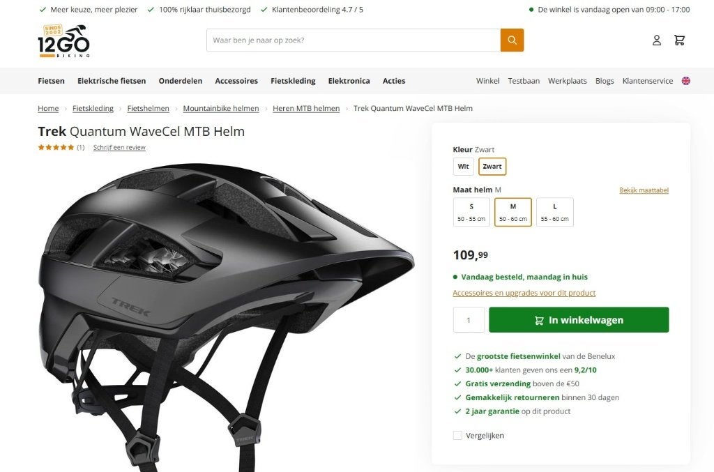trek quantum wavecel mtb helm nieuw, Ophalen, Nieuw, M, Heer of Dame
