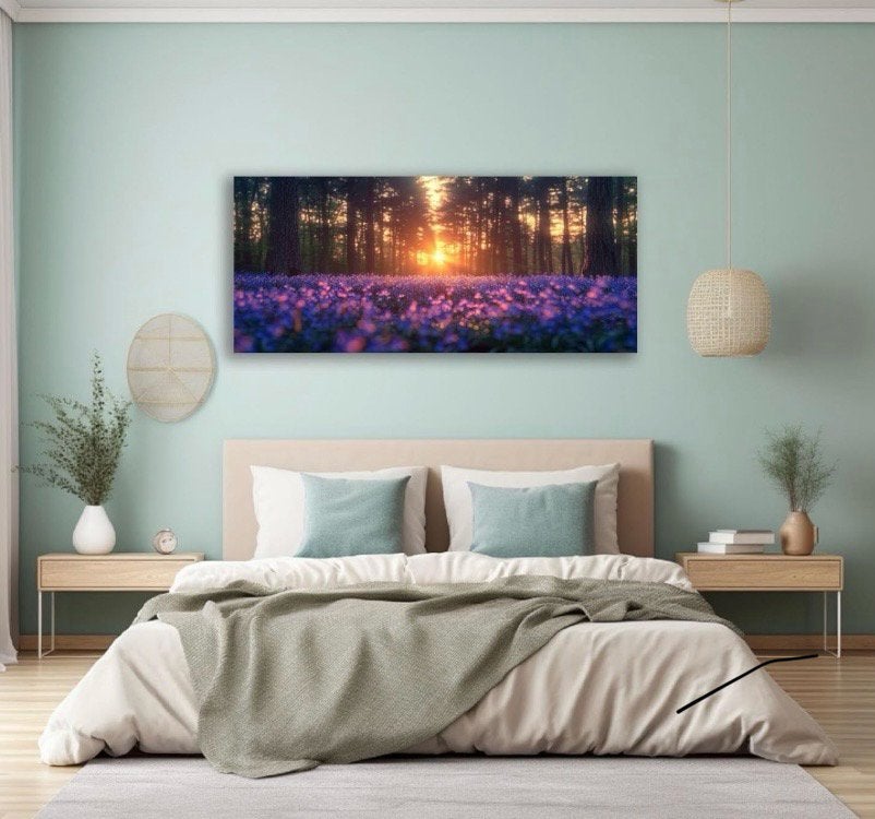 Nieuwe canvas doek ochtend dauw 80 x 155 cm, Oorspronkelijke maker, Nieuw, 125 cm of meer, Ophalen of Verzenden