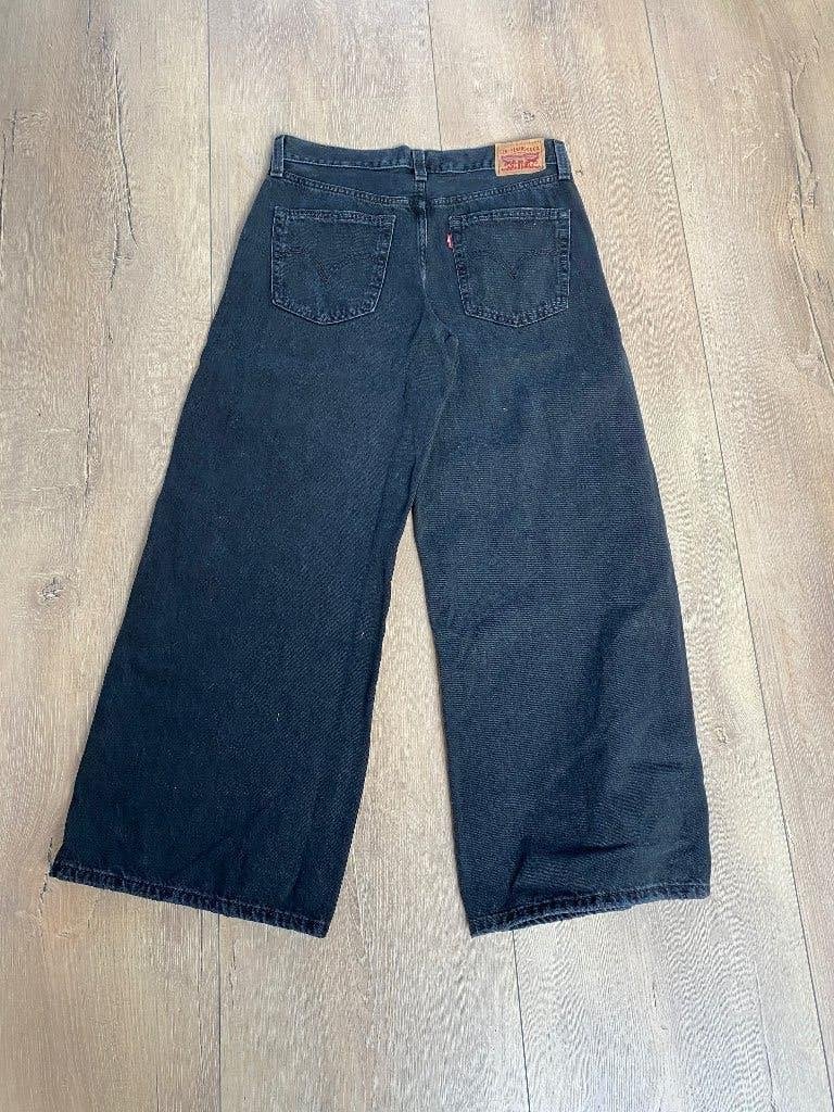 Levi's 94 Baggy Fit Wide Leg Jeans - Zwart - Maat 30/31, Ophalen, Zwart, Zo goed als nieuw, W30 - W32 (confectie 38/40)