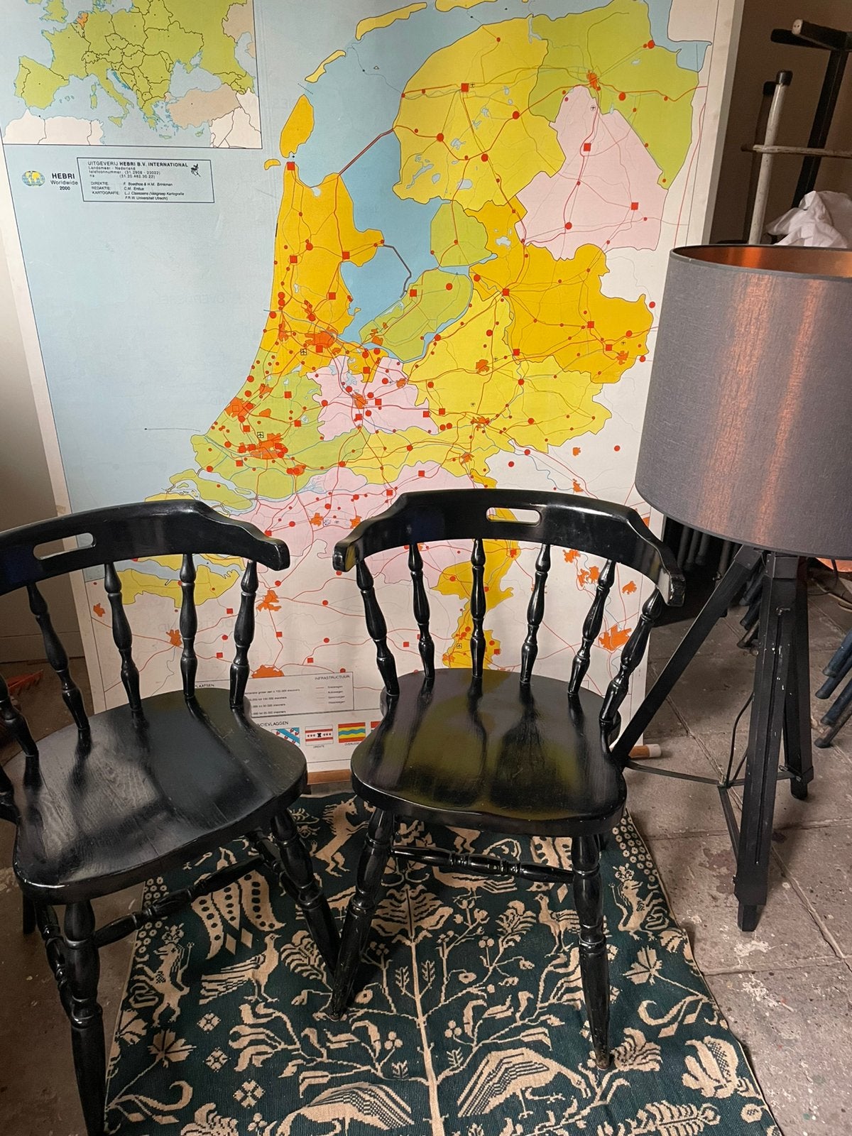 Windsor armstoel, Huis en Inrichting, Stoelen, Ophalen, Gebruikt, Hout