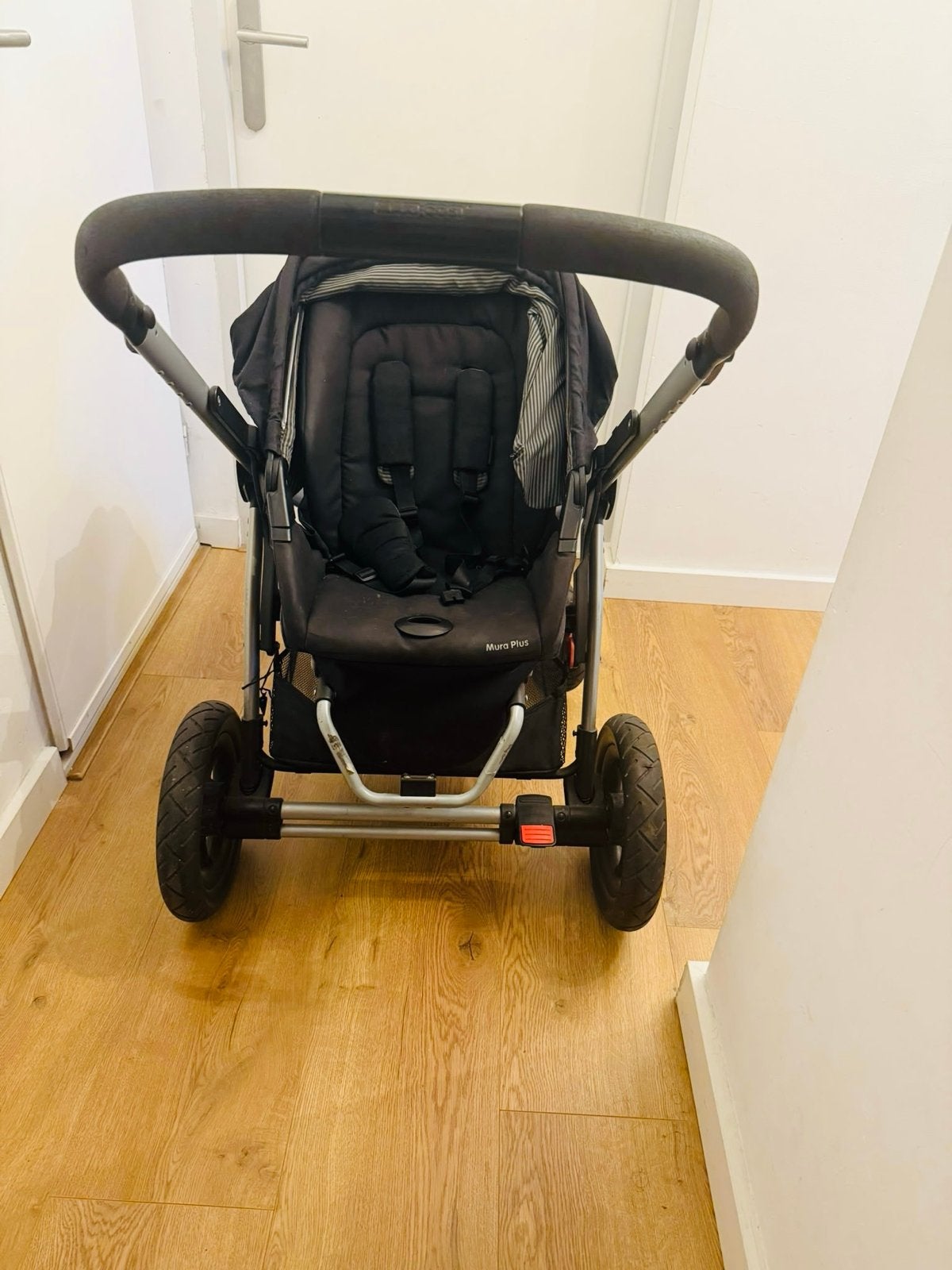 Maxi-Cosi Mura Plus 3 Kinderwagen - Zwart, Gebruikt, Verstelbare duwstang, Maxi-Cosi, Ophalen