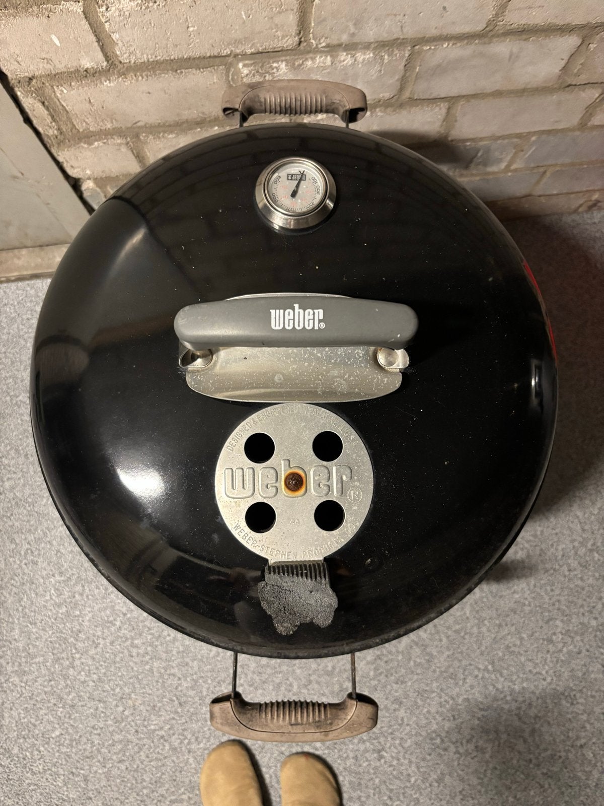 Weber BBQ met accessoires en hoes, Ophalen, Gebruikt