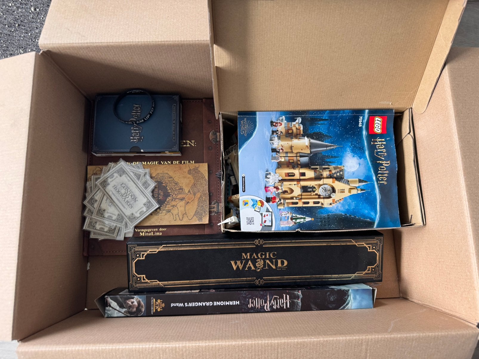 Doos vol Harry Potter spulletjes, Verzamelen, Ophalen, Gebruikt, Overige typen