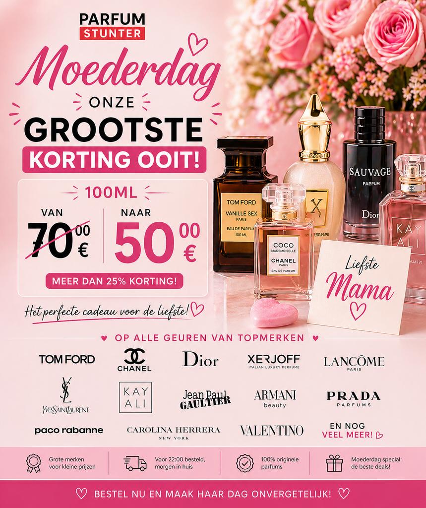 Parfums 100ml alle merken afgeprijsd, Ophalen of Verzenden, Nieuw