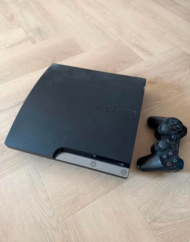 Playatation 3, Spelcomputers en Games, Spelcomputers | Sony PlayStation 3, Ophalen of Verzenden, Gebruikt, Met 1 controller, Phat