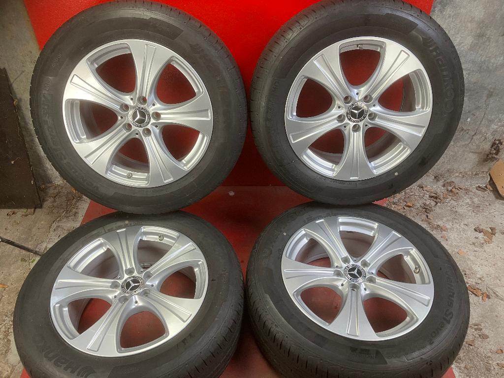 Lichtmetalen velgen Mercedes GLC 235/60R18 Hankook, 18 inch, Gebruikt, ., Banden en Velgen