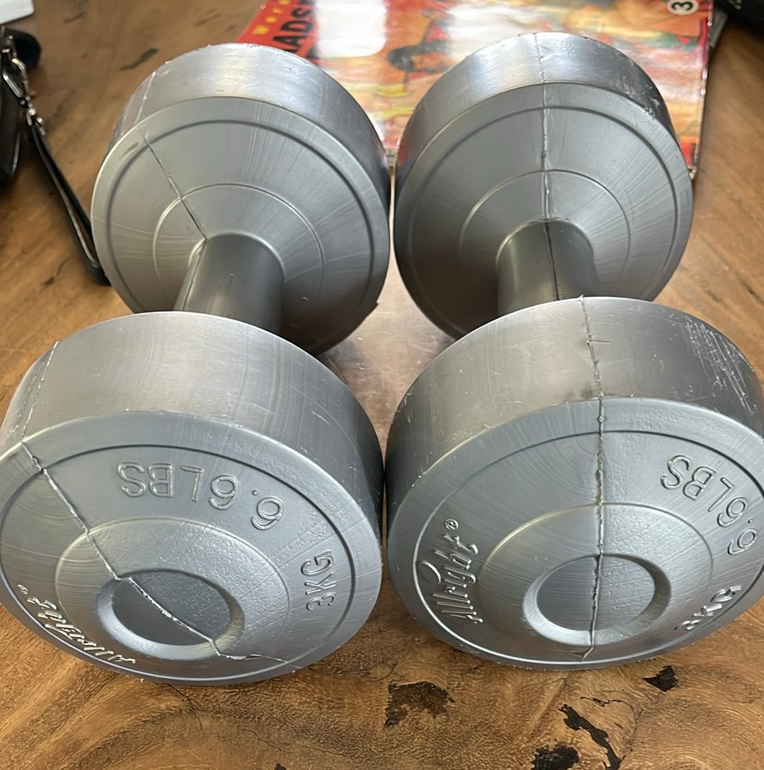 2 halters 3kg ALLRIGHT, Ophalen of Verzenden, Halterset