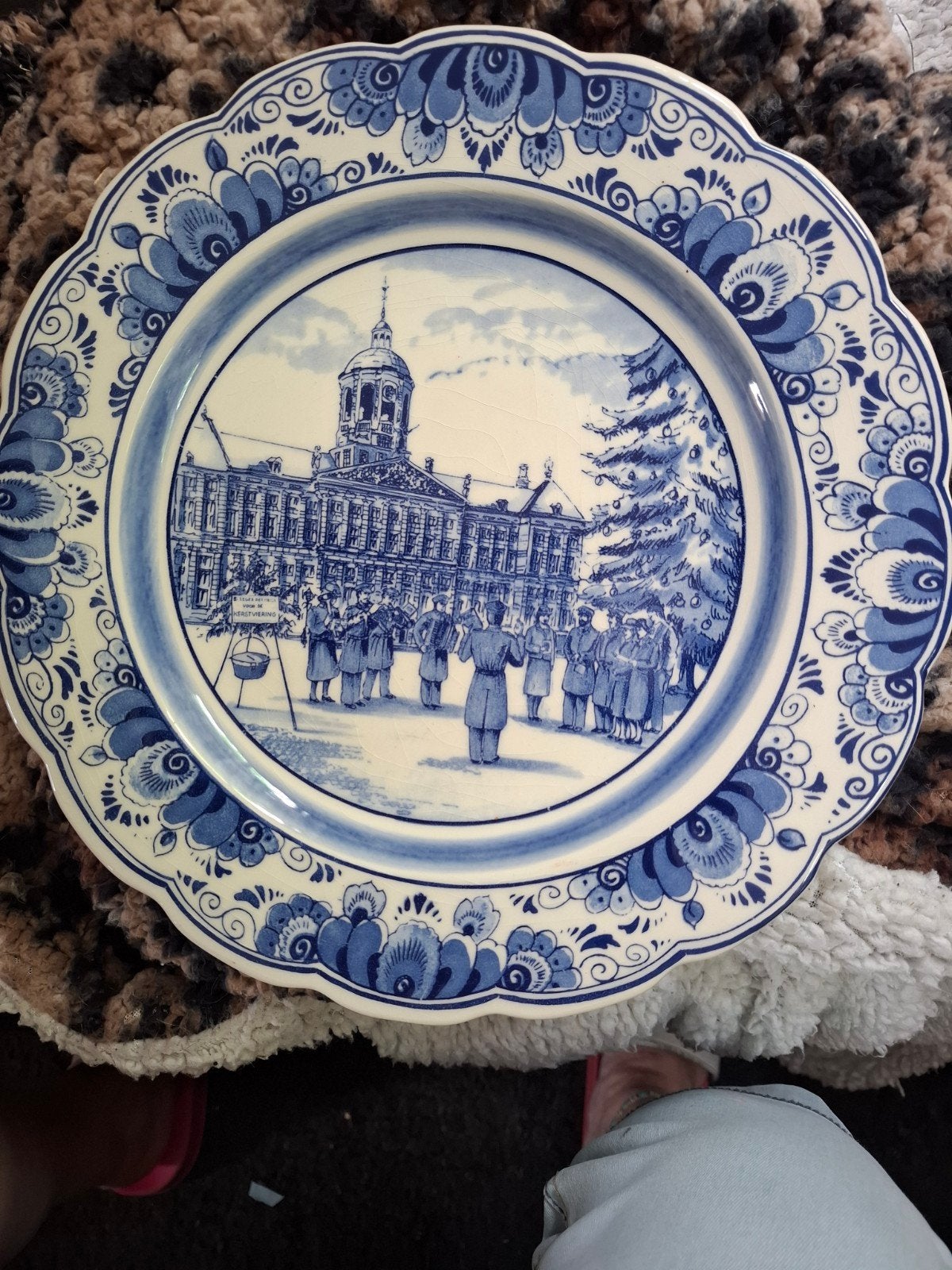 Delfts Blauw Handwerk Bord - Leger des Heils 1987, Ophalen of Verzenden