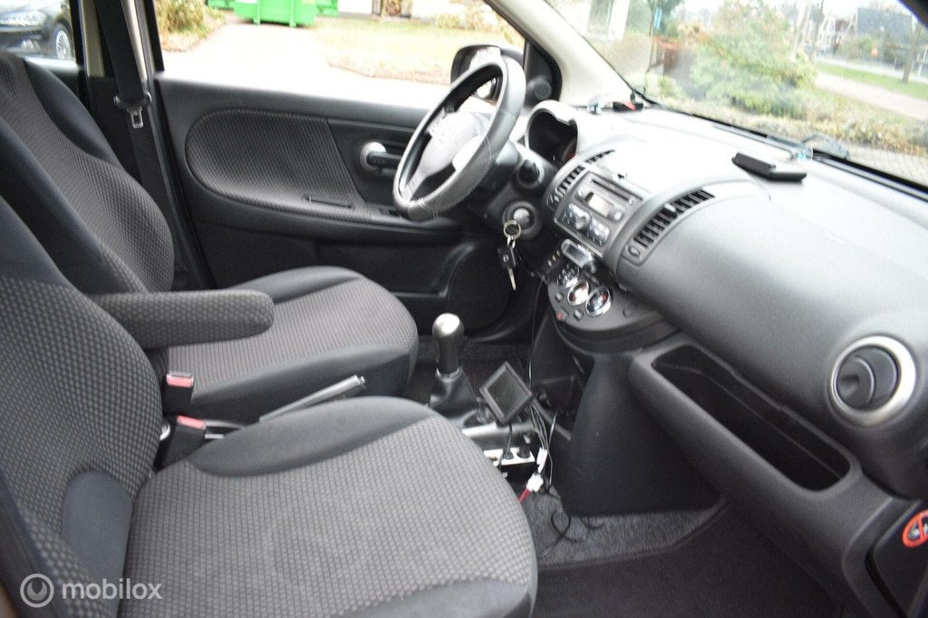 Nissan Note 1.4 Acenta '07 Clima|LM wielen|Trekhaak!, Voorwielaandrijving, Stof, 40 €/maand, 4 cilinders
