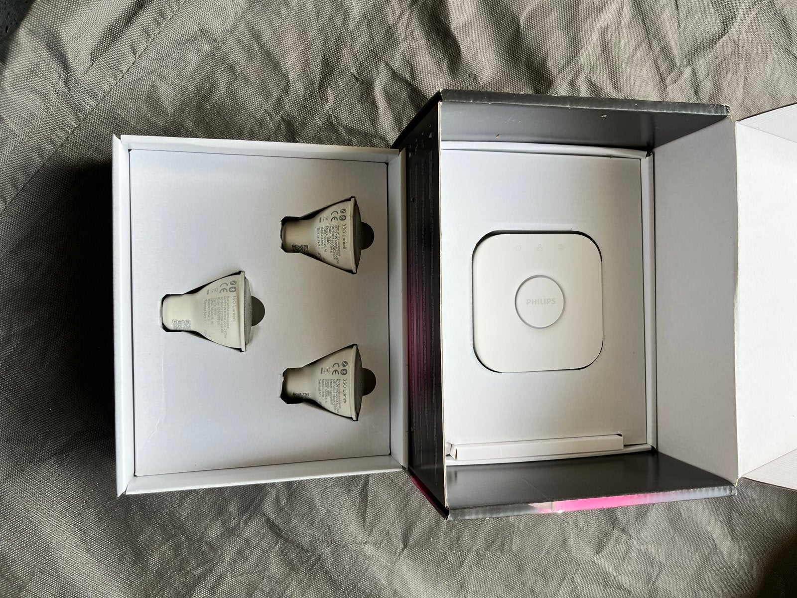 Philips Hue Starterset: 3x White Ambiance GU10 + Bridge, Wit, GU10, Ophalen of Verzenden, Dimbaar