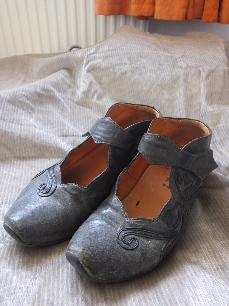 schoenen THINK 37 groengrijs, Schoenen met lage hakken, Think!, Ophalen of Verzenden, Zo goed als nieuw