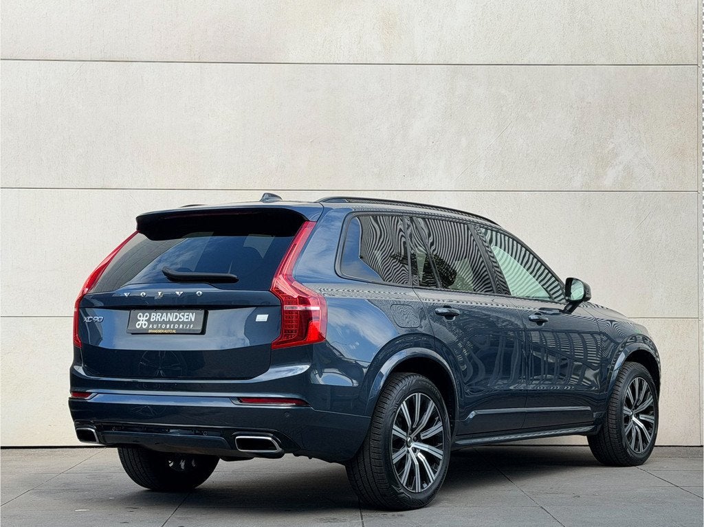 Volvo XC90 2.0 T8 Recharge AWD R-Design Pano-H&K-ACC-Head up, Gebruikt, 4 cilinders, Blauw, 7 stoelen