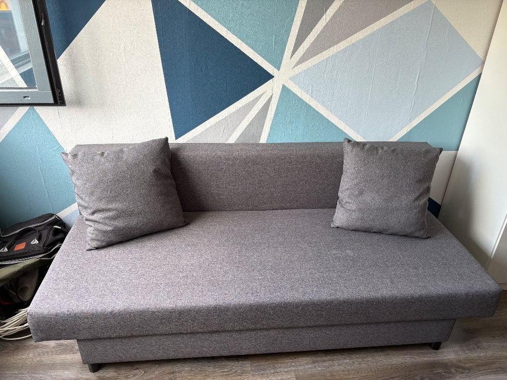 Slaapbank, Ophalen, Tweepersoons, 190 cm of minder, Zo goed als nieuw