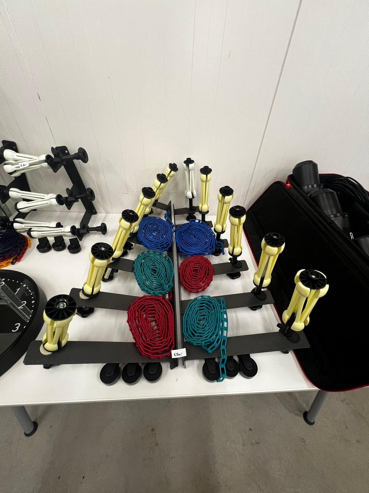 Ophangsysteem voor 6 achtergrondrollen, Audio, Tv en Foto, Fotografie | Fotostudio en Toebehoren, Gebruikt, Achtergrond, Falcon Eyes