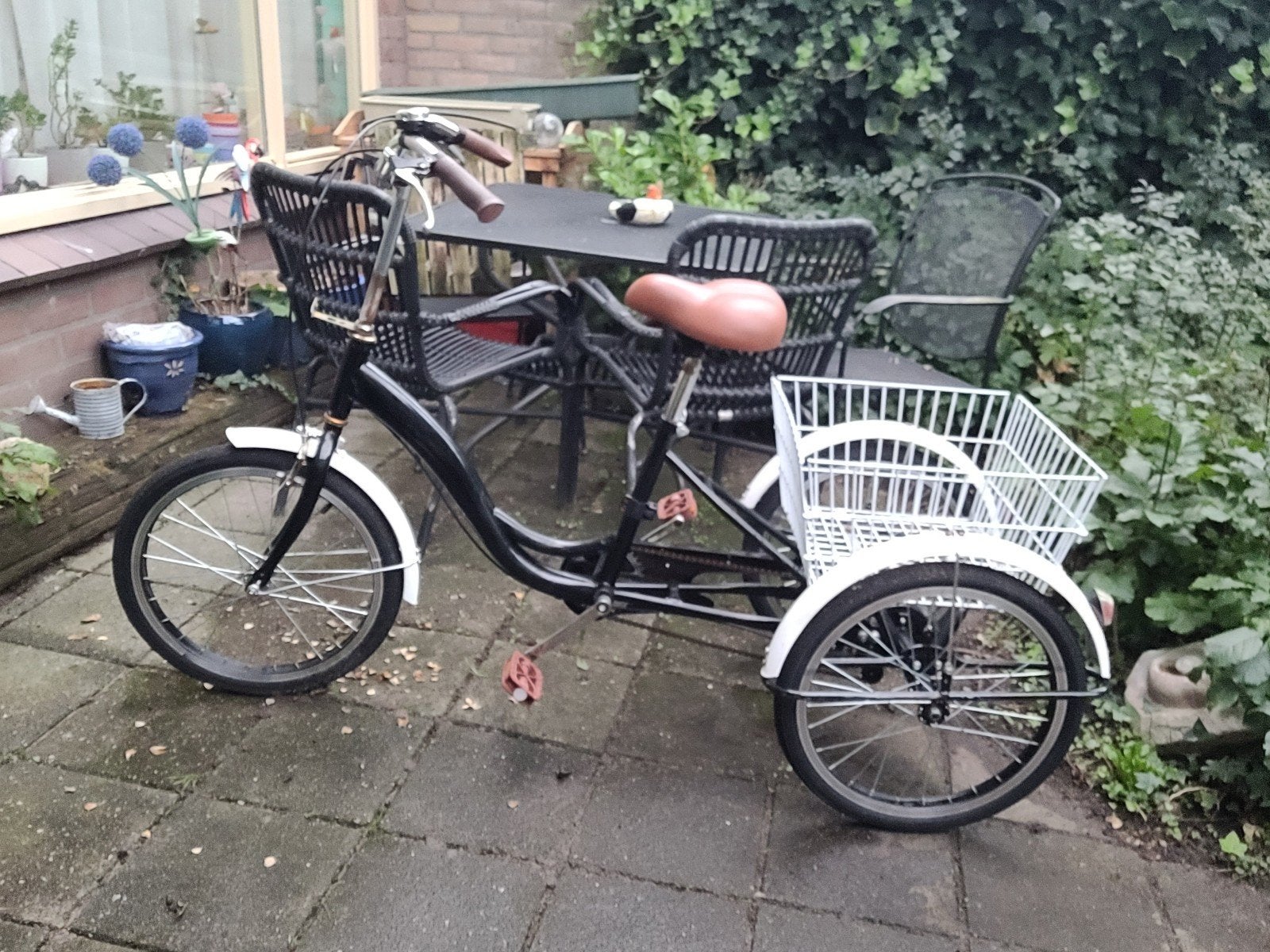 driewieler zwart met wit en bruin, Fietsen en Brommers, Ophalen