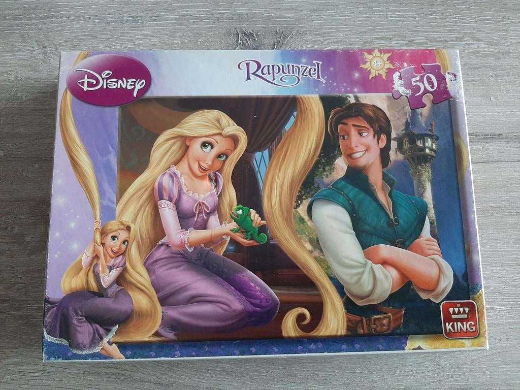 Disney Rapunzel puzzel 50 stukjes King, Ophalen of Verzenden, 10 tot 50 stukjes, Gebruikt, 4 tot 6 jaar