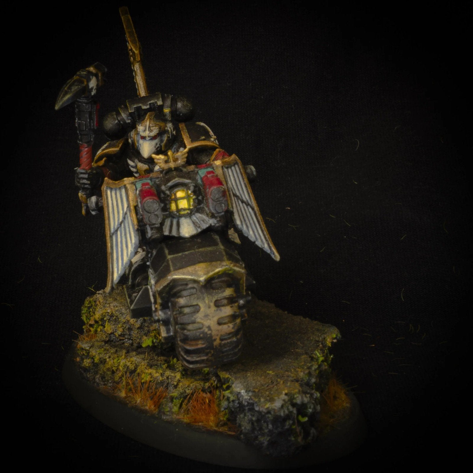 Warhammer 40K Dark Angels Ravenwing black knight, Gebruikt, Figuurtje(s), Ophalen of Verzenden, Warhammer 40000